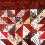 Red Cone Quilt, detail