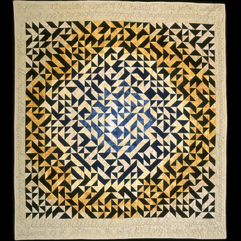 Hepatitis Virus C gene quilt, front